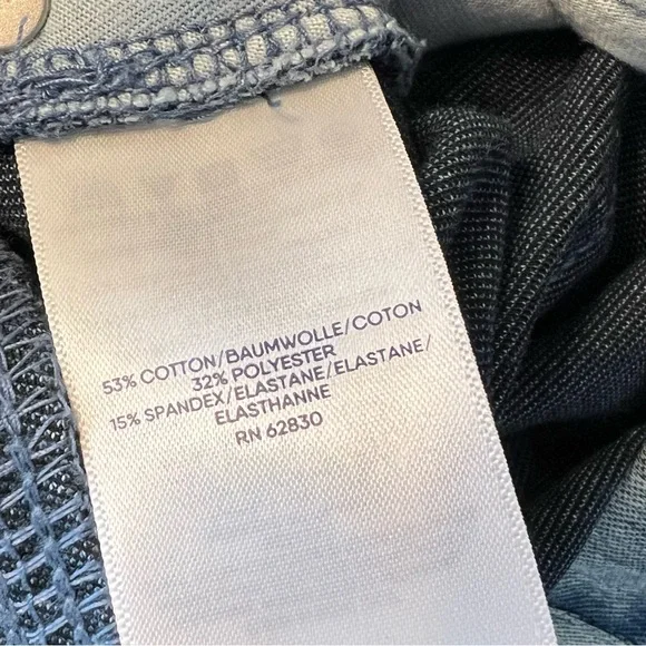 Lands’ End Women's Starfish High Rise Knit Denim Straight Jeans Elastic waist S - Picture 6 of 7